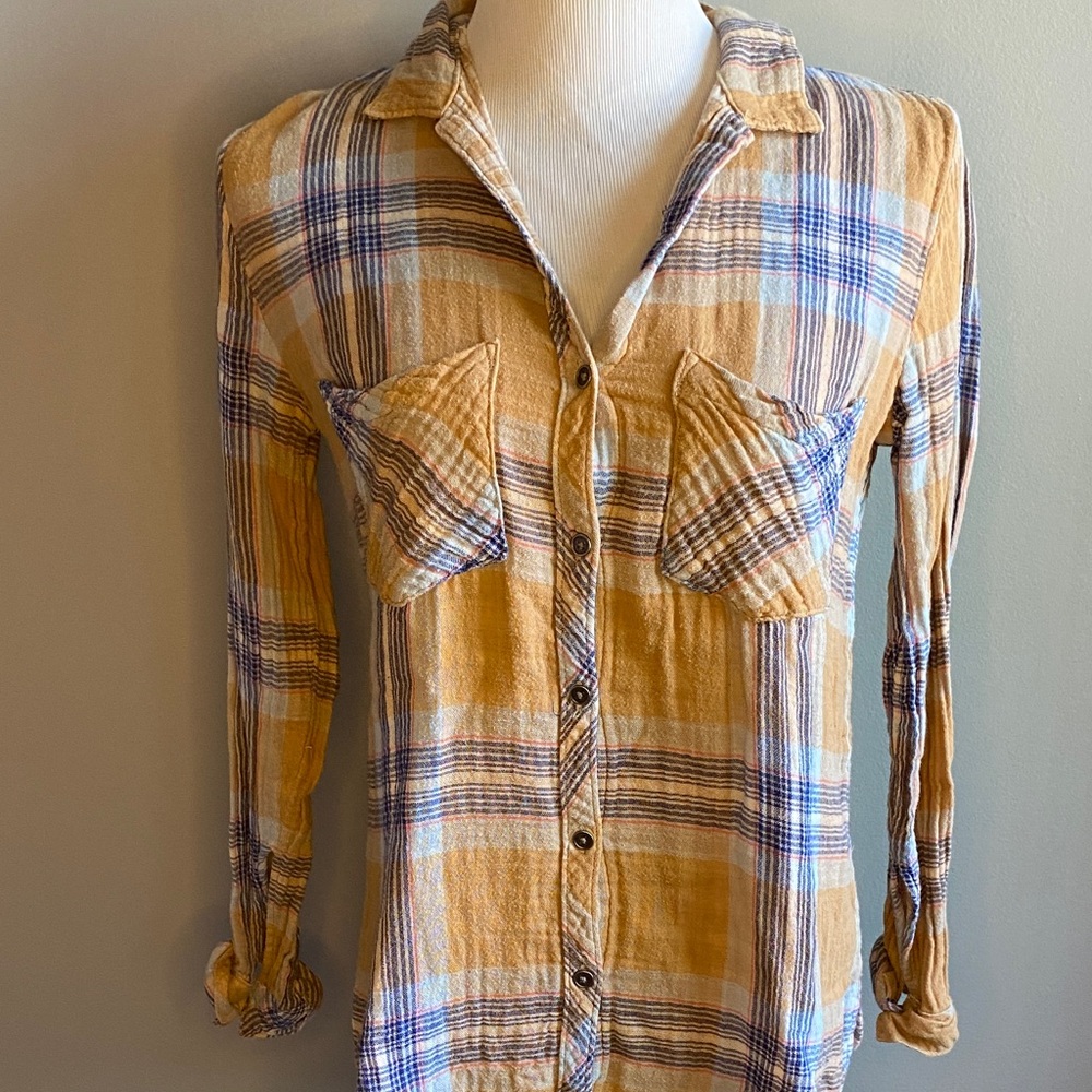 Cloth & Stone Multicolor Plaid Shirt (Size S, EUC)